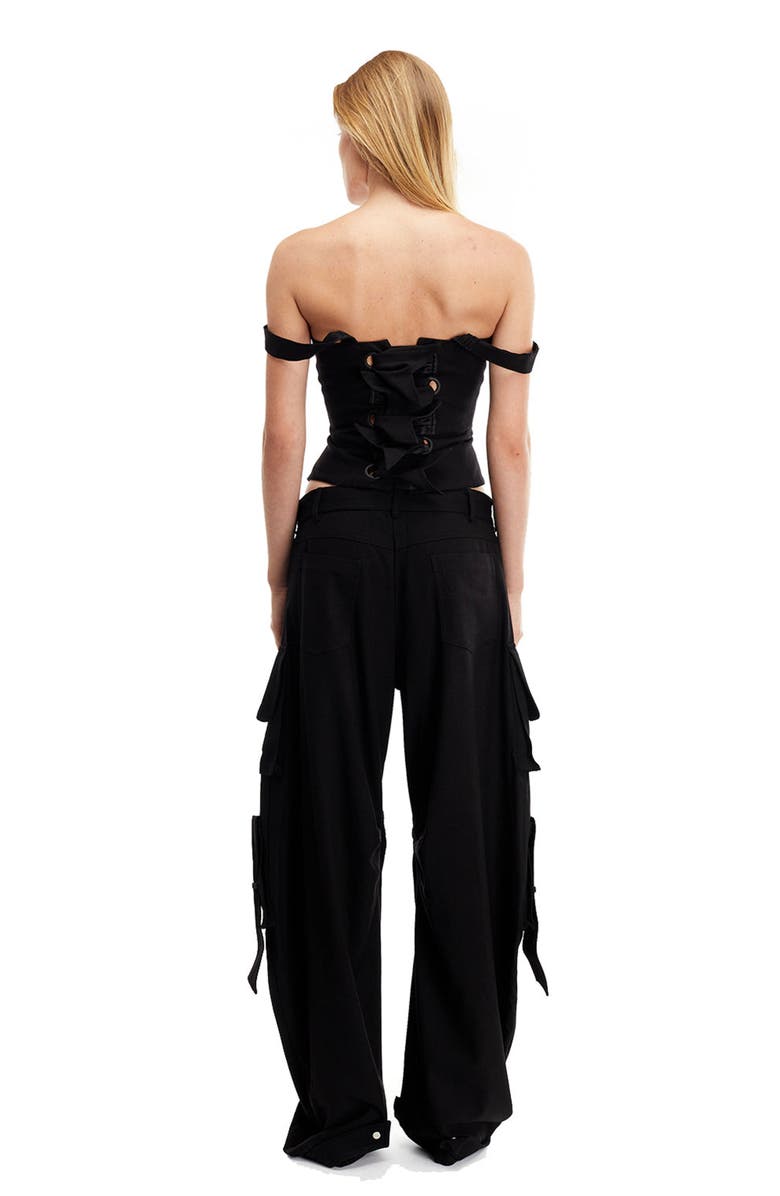 Mother of All Azalea Corset, Alternate, color, Black