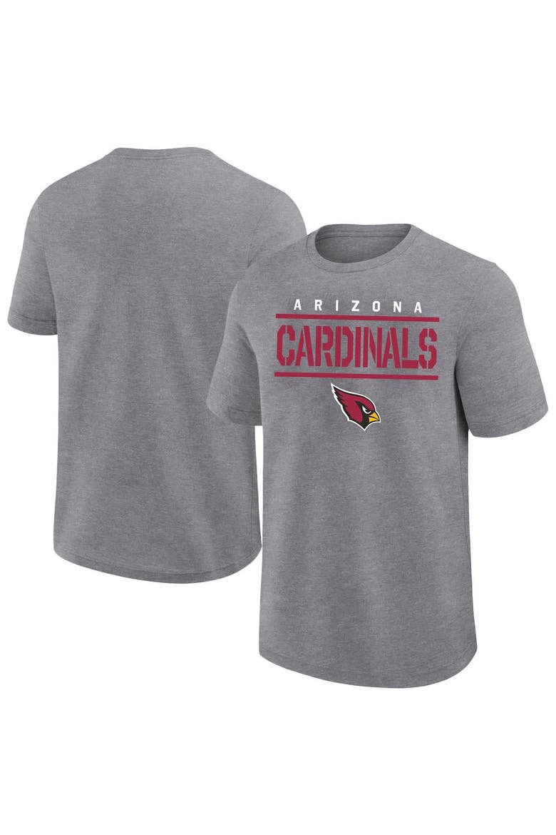 Men's Fanatics Heather Gray Arizona Cardinals Big & Tall Top Notch T-Shirt, Main, color, Heather Gray