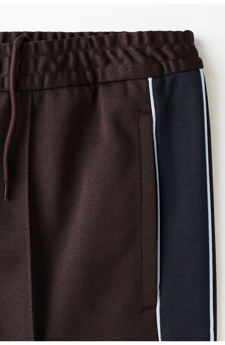 H&M Relaxed Fit Track Pants, Alternate, color, Brown/Stripes