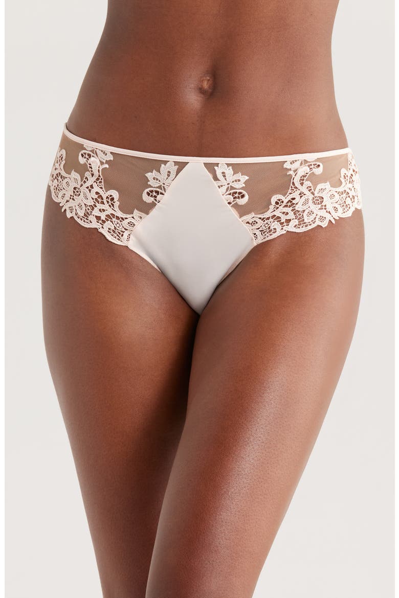 Saga Embroidered Bikini, Main, color, PINK BEIGE