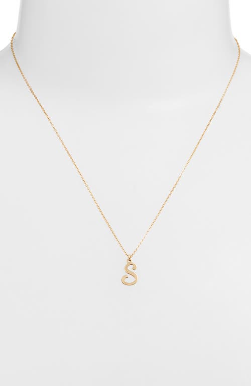 Set & Stones Gianna Initial Pendant Necklace In Gold/s