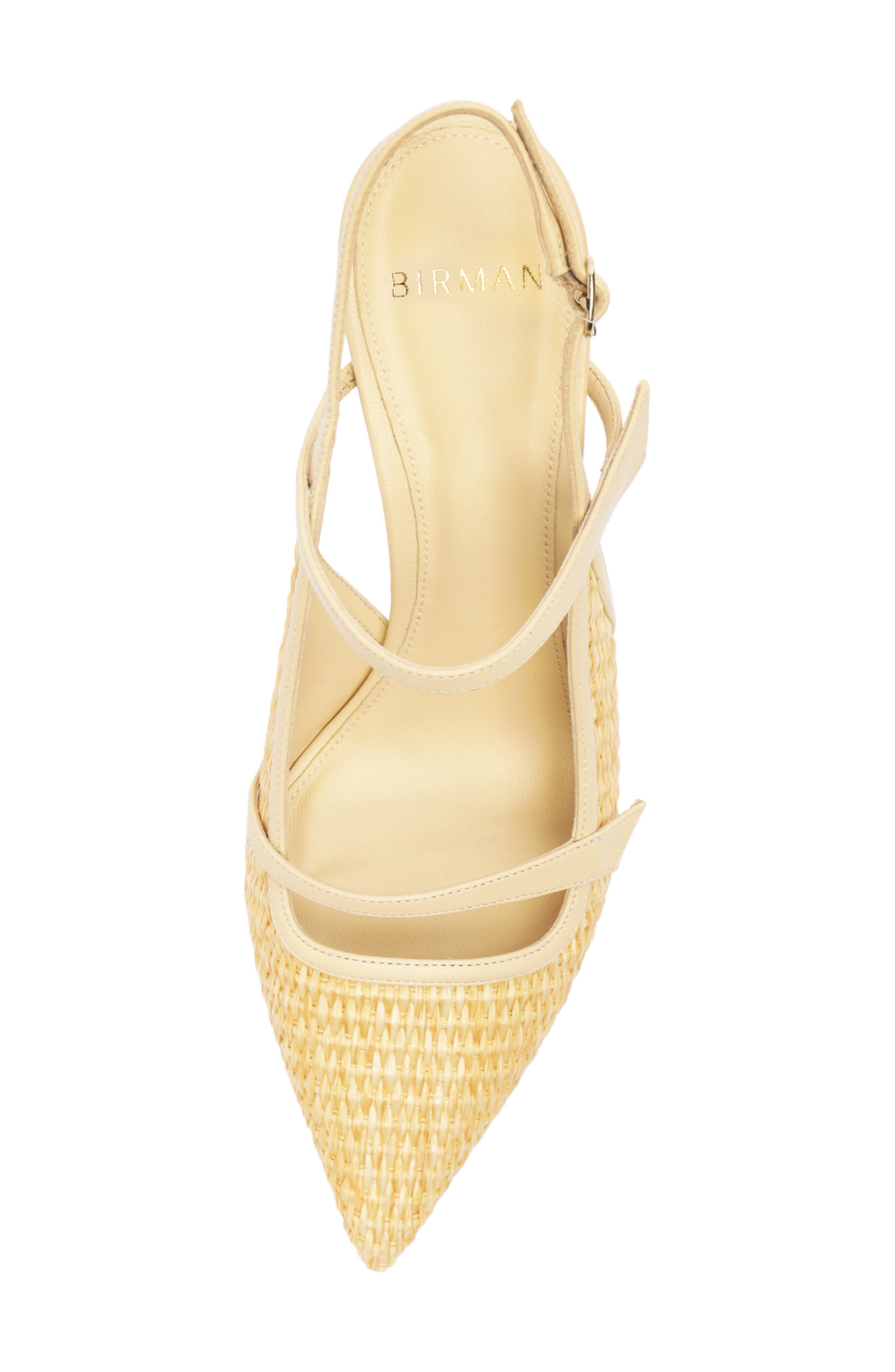 Alexandre Birman Tita Pointed Toe Slingback Pump, Alternate, color, Creamy