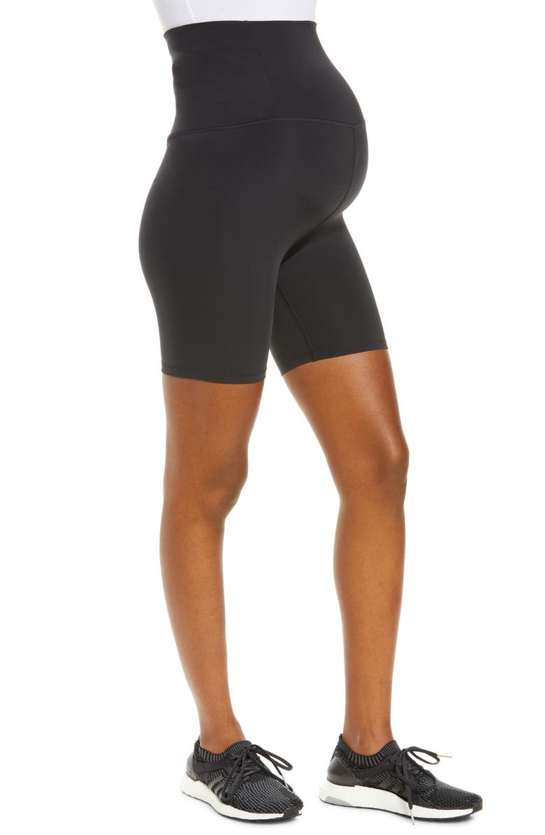 Girlfriend Collective Seamless Maternity Bike Shorts, Alternate, color, 