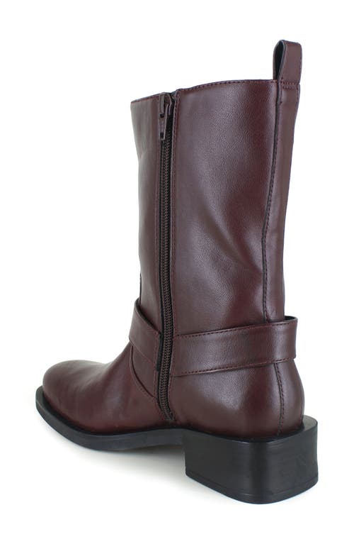 Reaction Kenneth Cole Diona Harness Boot In Burgundy