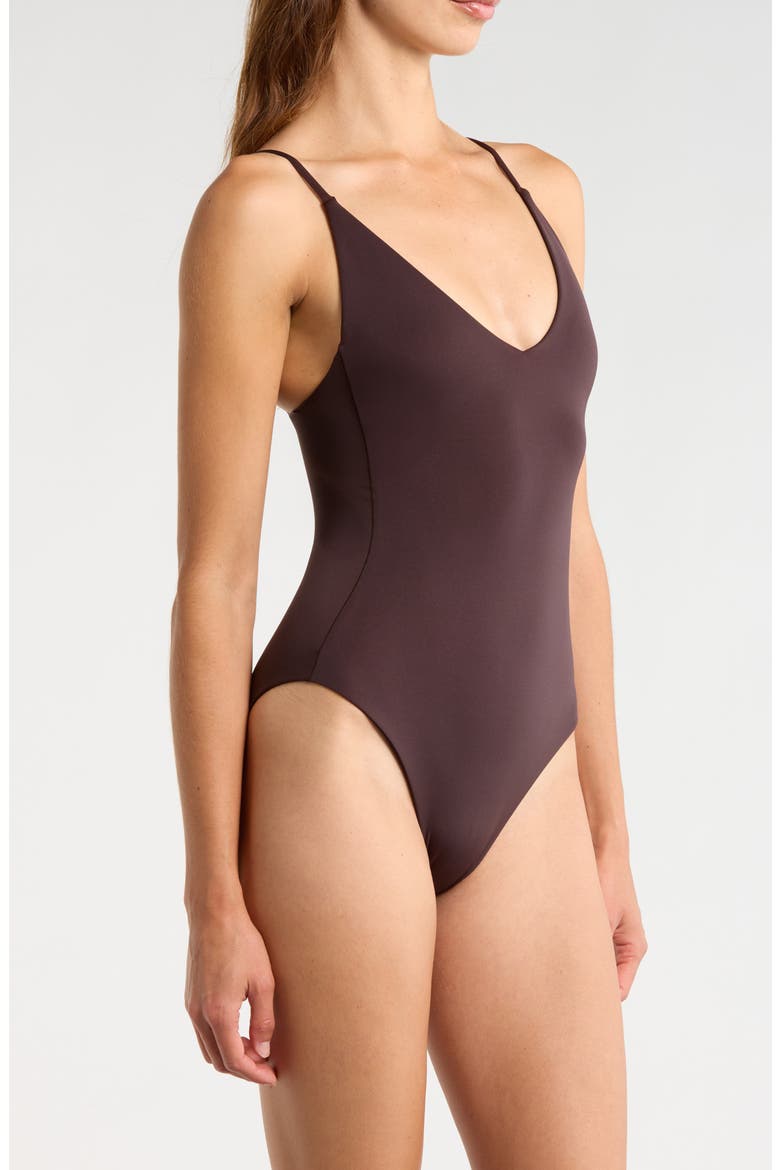 Sunday One-Piece Swimsuit, Alternate, color, COLD BREW BROWN