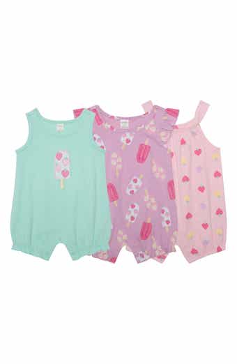 Assorted 3-Pack Popsicle Rompers