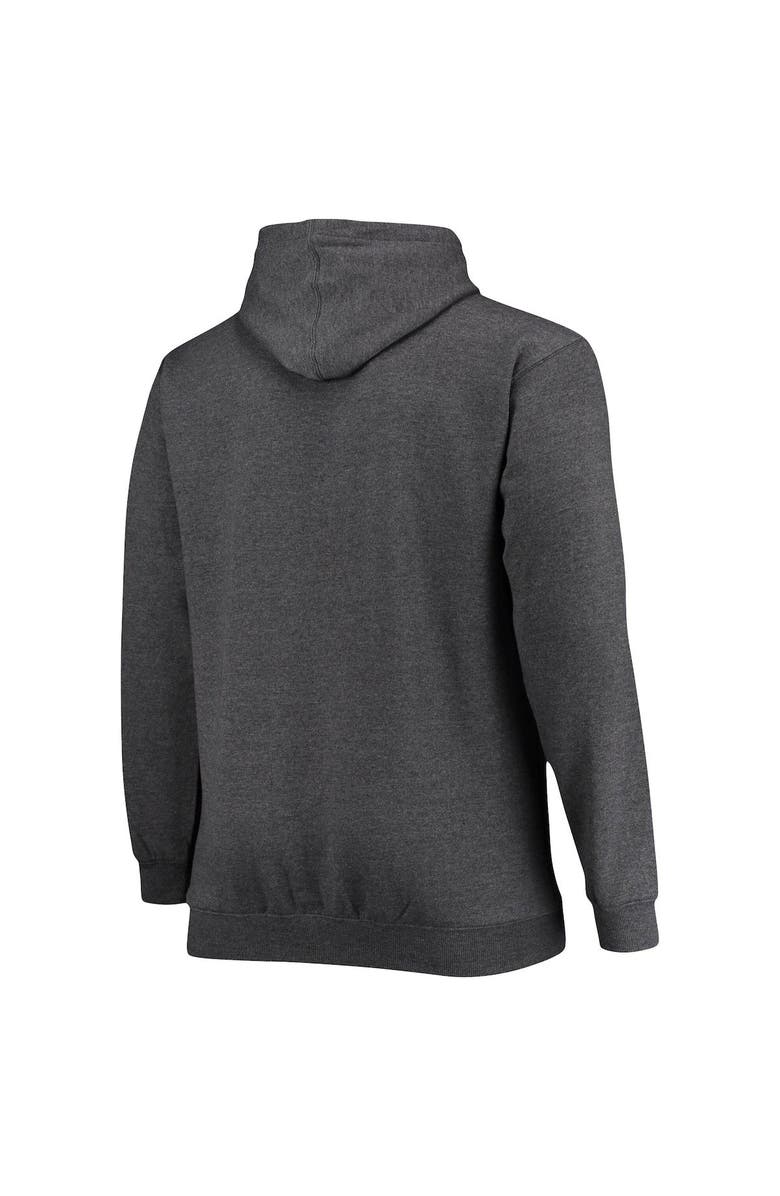 FANATICS Men's Fanatics Branded Heathered Charcoal New Orleans Saints Big & Tall Practice Pullover Hoodie, Alternate, color, Heather Charcoal