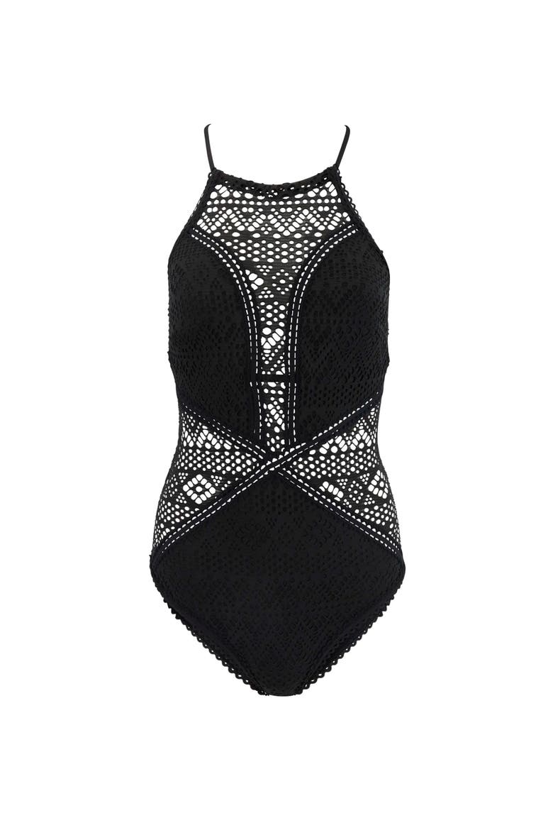 Margaret Swimwear One-Piece, Alternate, color, Jet Black
