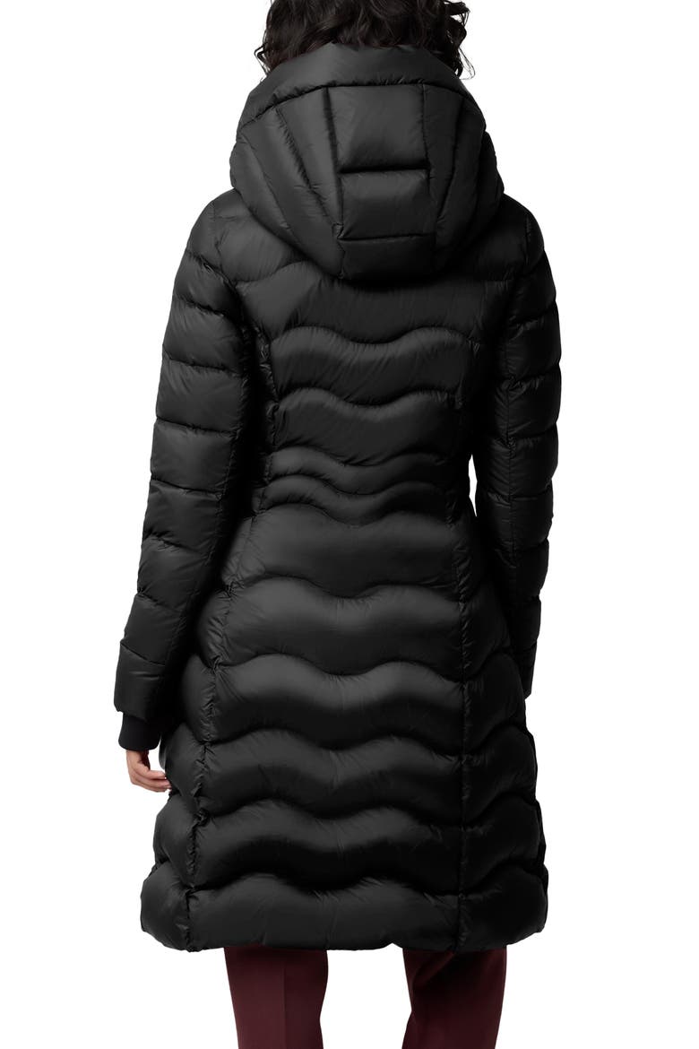 Lita Water Repellent 700 Fill Power Down Hooded Puffer Jacket, Alternate, color, BLACK