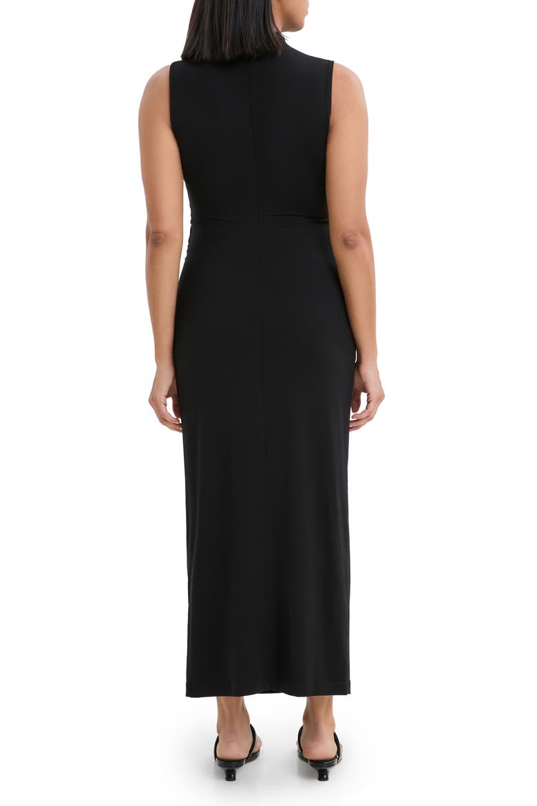 Huron Ruched Sleeveless Dress, Alternate, color, BLACK