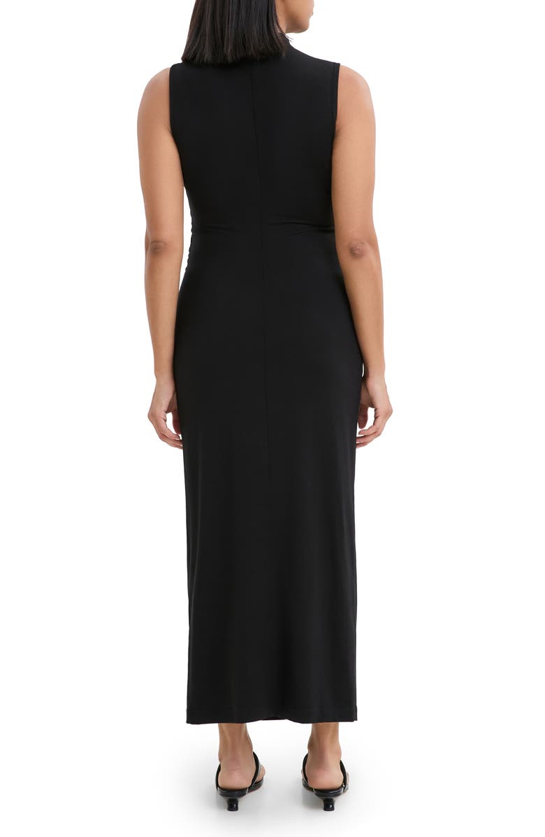 Marcella Huron Ruched Sleeveless Dress, Alternate, color, Black