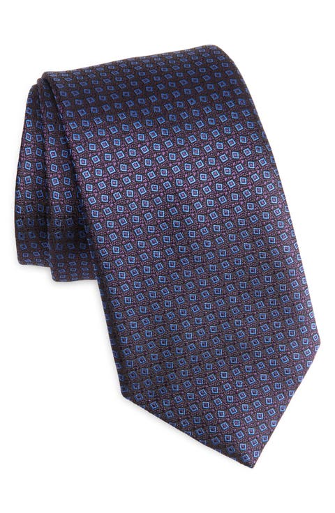 Geometric Silk Tie