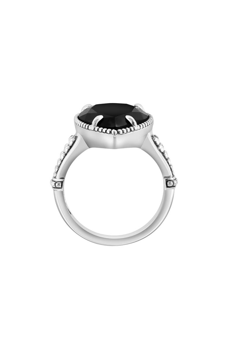 EFFY Sterling Silver Pear Cut Onyx Ring, Alternate, color, Black