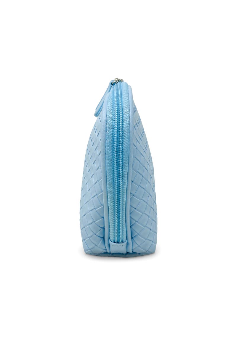 Woven Cosmetic Bag, Alternate, color, Light Blue