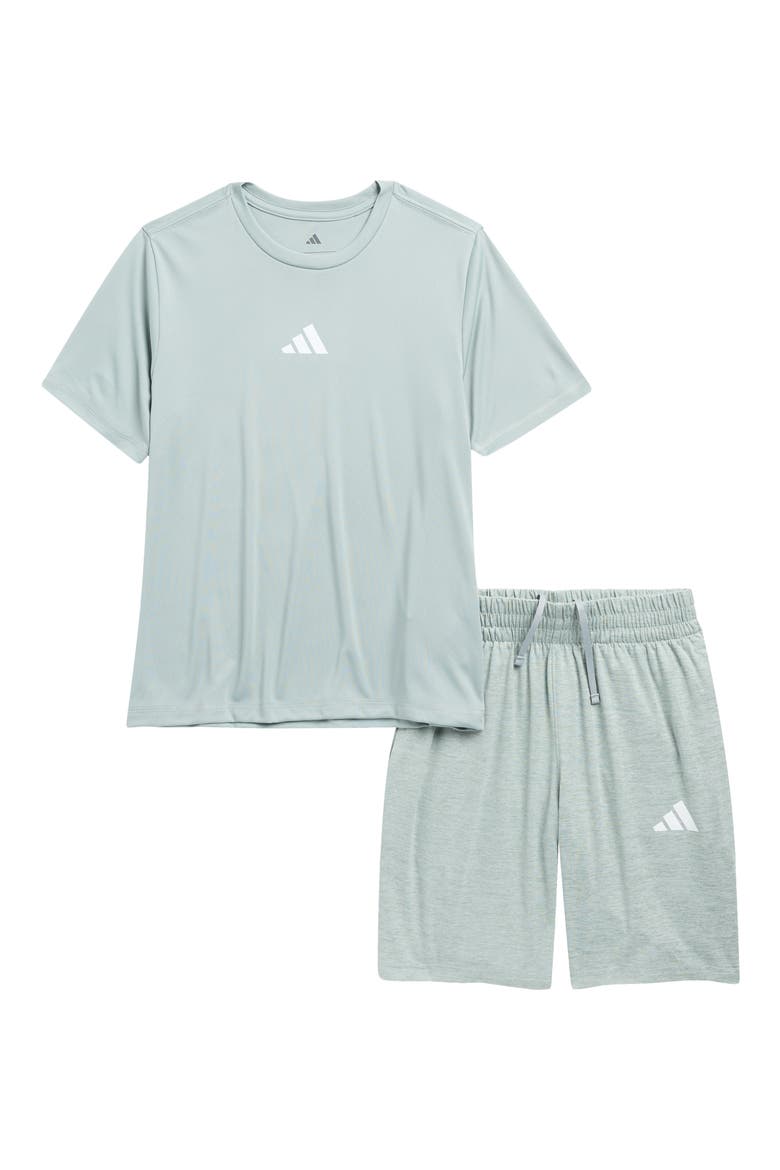 Kids' Jersey T-Shirt & Shorts Set, Main, color, WONDER SAGE