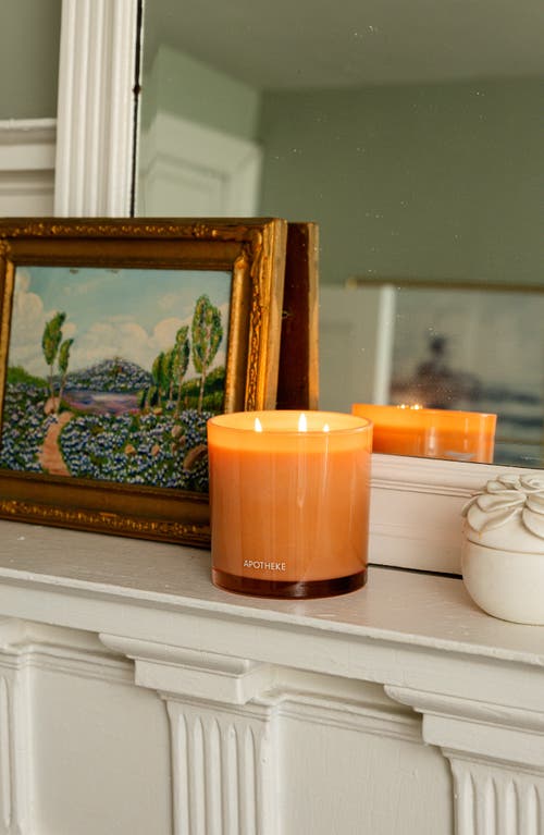 Apotheke Cedarwood Ginger 3-wick Candle In Orange
