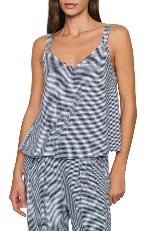 Linen Blend V-Neck Camisole