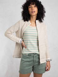 Weird Fish Sontee Full Zip Macaroni