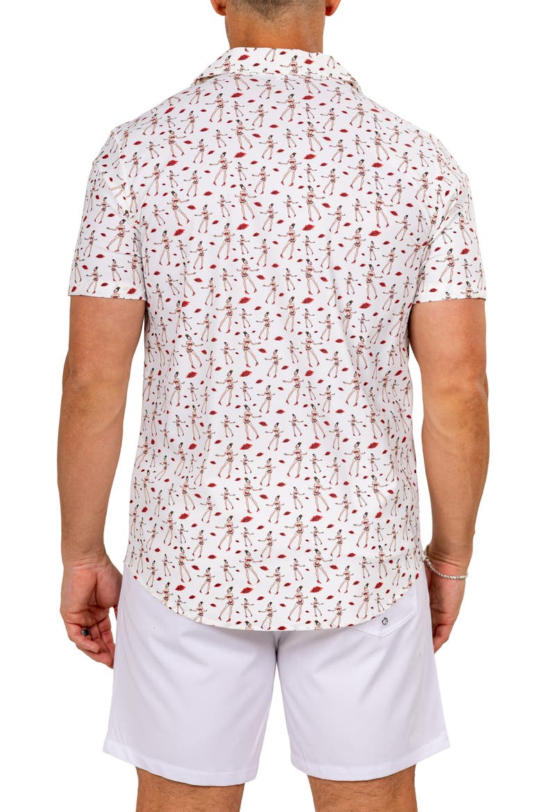 Marthy White Camp Shirt, Alternate, color, WHITE