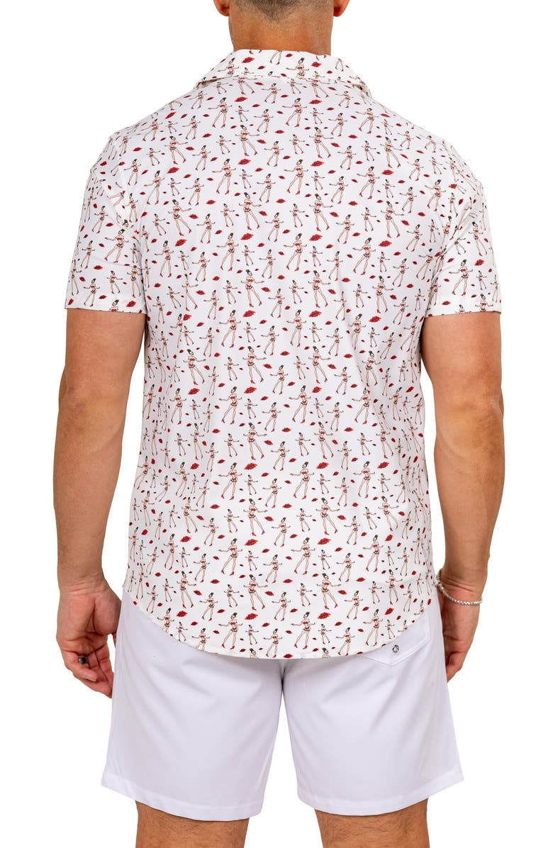 Maceoo Marthy White Camp Shirt, Alternate, color, 