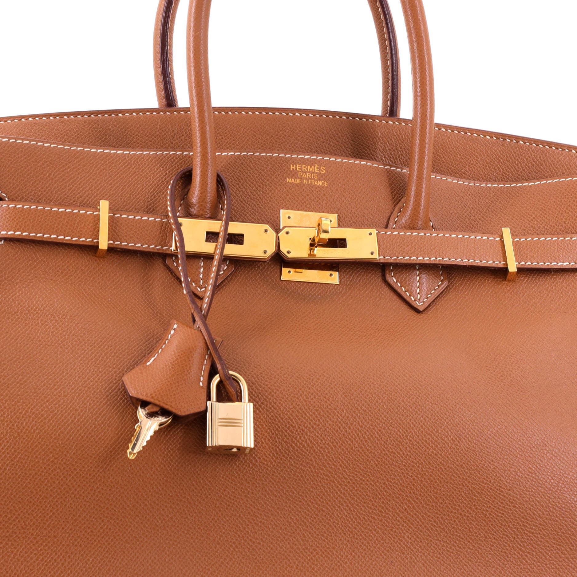 Birkin Handbag Brown Epsom with Gold Hardware 35, Alternate, color, Metallic Gold