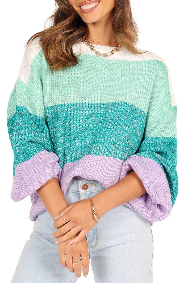 Petal & Pup Danielle Stripe Sweater, Main, color, 