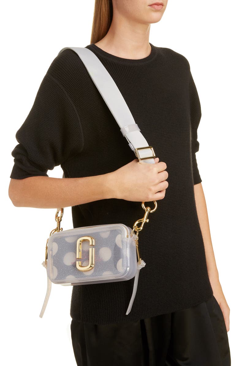The Marc Jacobs MARC JACOBS The Jelly Glitter Snapshot Crossbody Bag, Alternate, color,