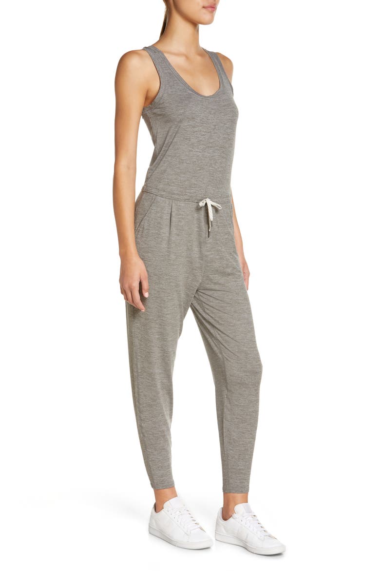 Lux Harem Jumpsuit, Alternate, color, HEATHER GREY