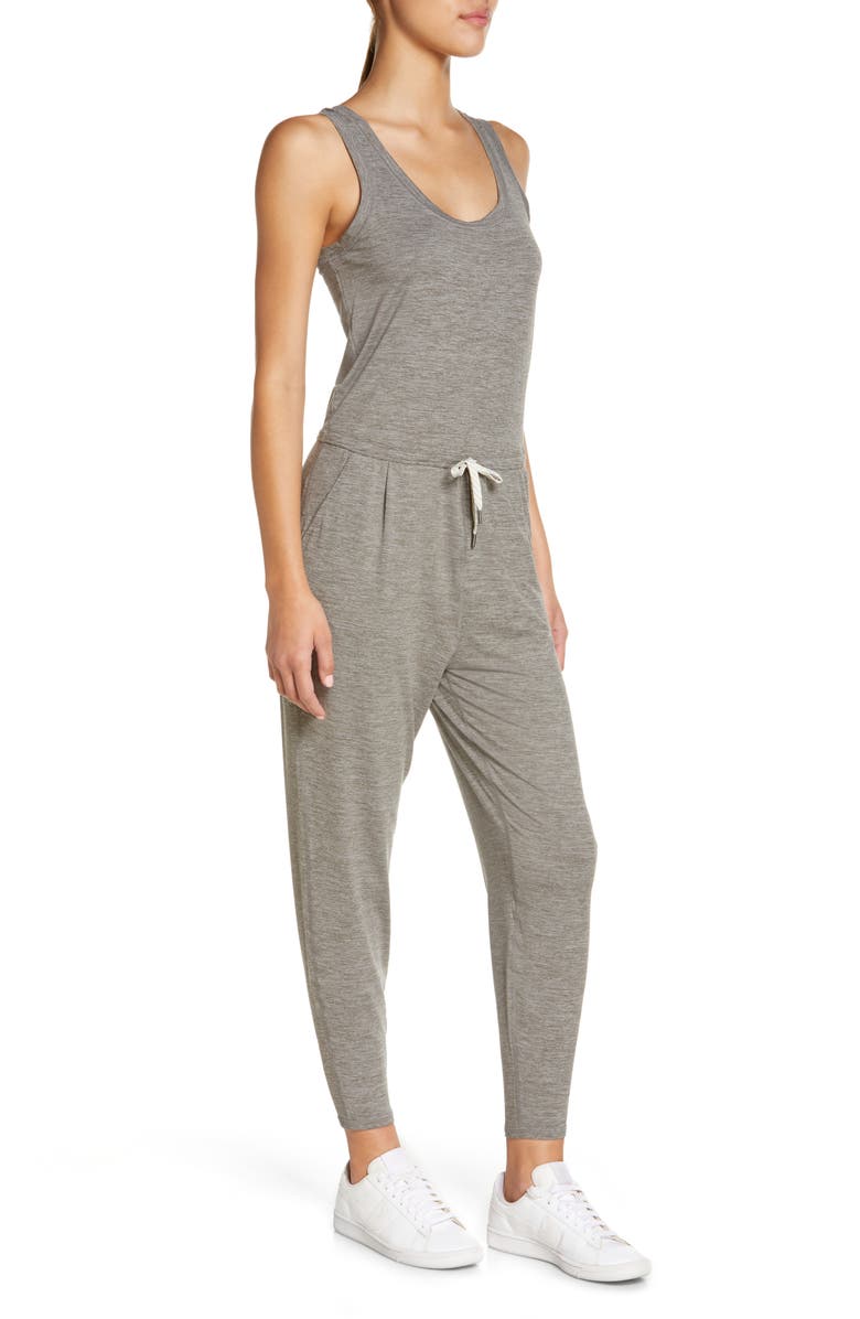 Vuori Lux Harem Jumpsuit, Alternate, color, Heather Grey