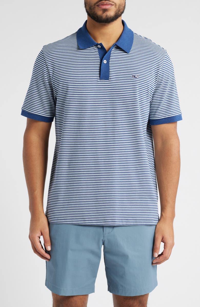 vineyard vines Stripe Edgartown Performance Polo, Main, color, 
