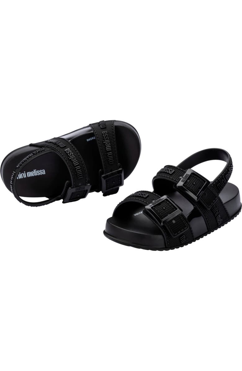 Mini Melissa Kids' Mini Cozy Lover Slinback Sandal, Alternate, color, Black