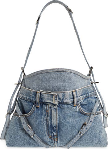 【送料&関税込】Givenchy Voyou Jeans Givenchy Voyou Medium denim shoulder bag Givenchy