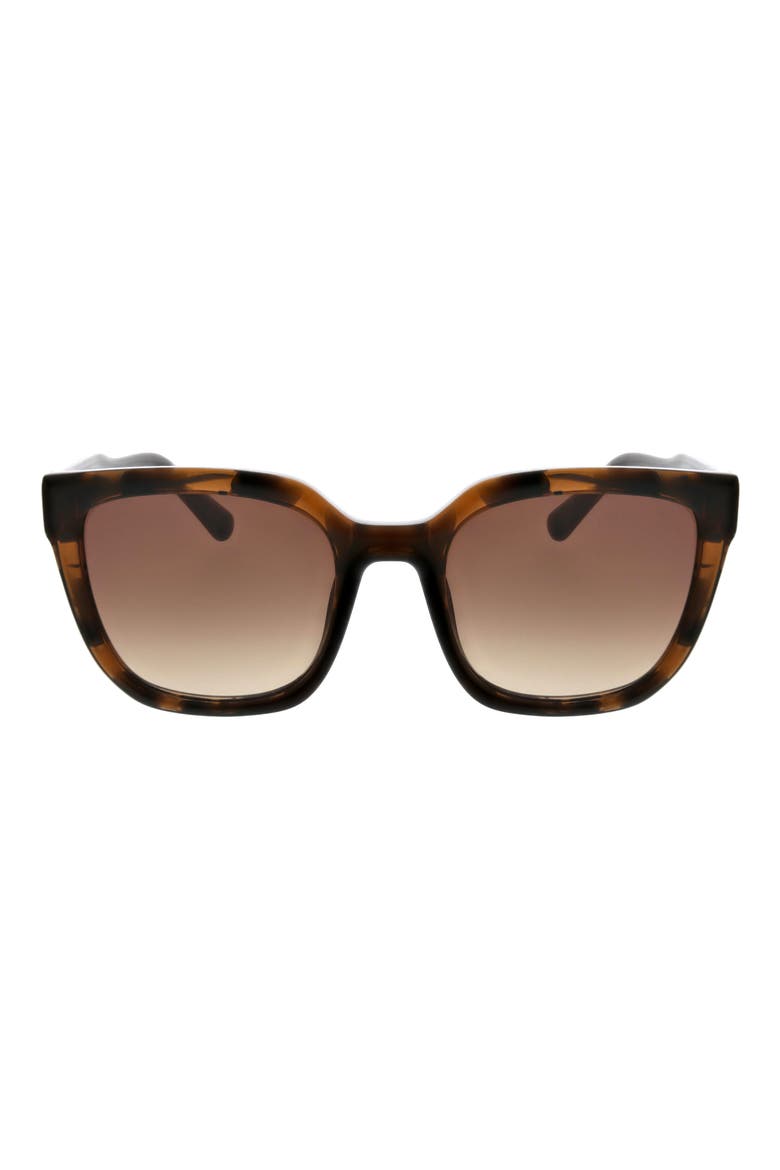 Modern Square Sunglasses, Main, color, TORT