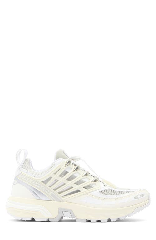 Salomon Breathable Mesh Sneakers With Durable Rubber Sole In White