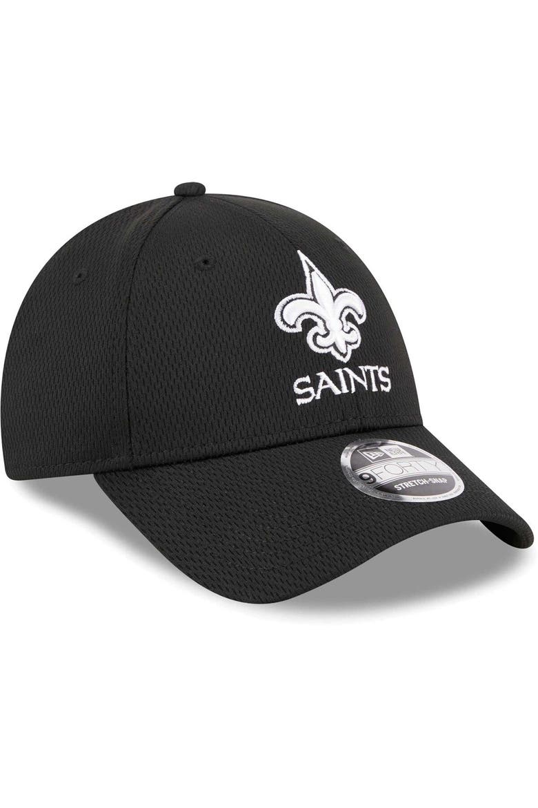 Men's New Era Black New Orleans Saints  Main B-Dub 9FORTY Adjustable Hat, Alternate, color, Black