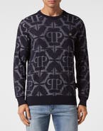 PHILIPP PLEIN Pullover Round Neck Chrome Men