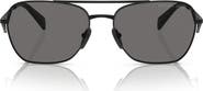 Prada 59mm Polarized Pillow Sunglasses