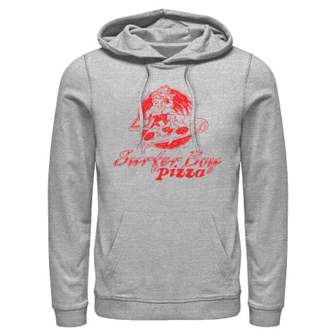 Men's Surfer Boy Pizza Costume Lightweight Hoodie
