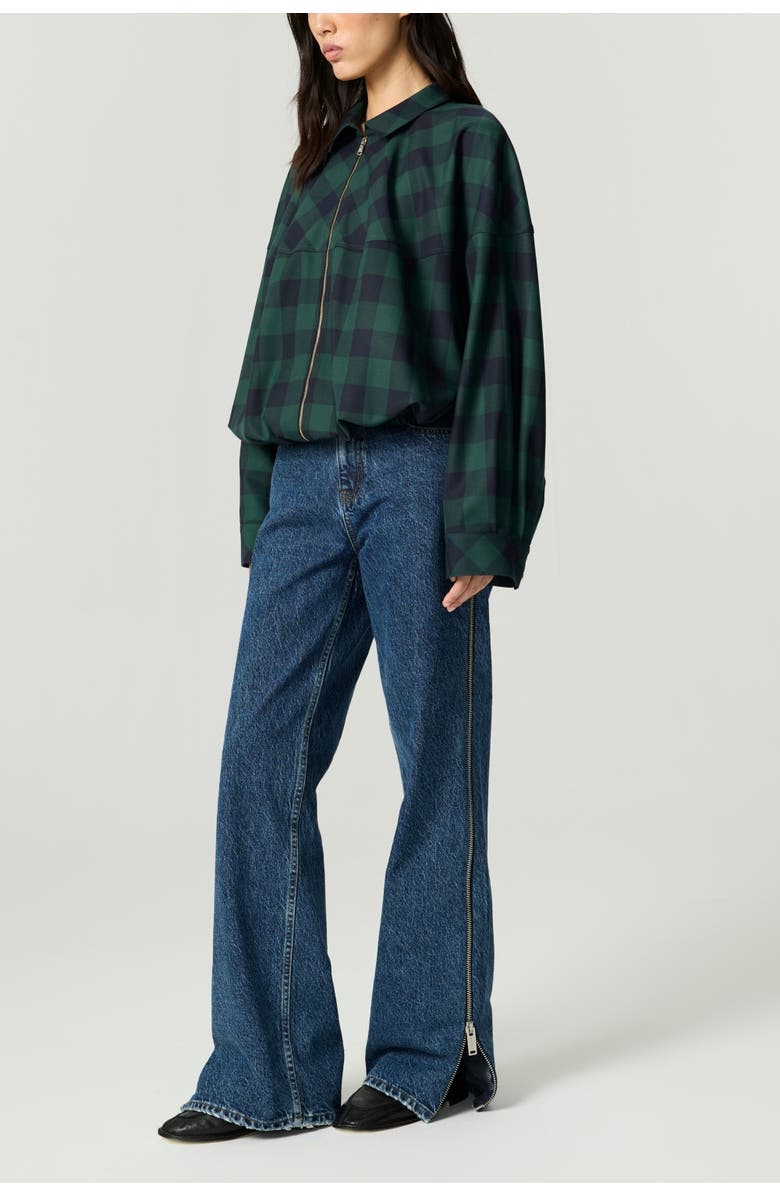 Nocturne Checked Zip-Front Jacket, Alternate, color, Multi-Colored