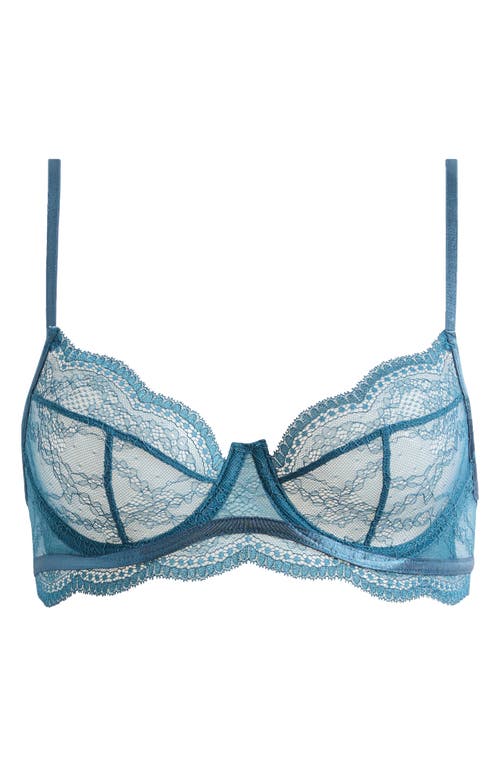 Shop Hunkemoller Hunkemöller Isabelle Lace Underwire Bra In Legion Blue
