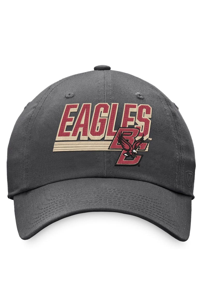 Men's Top of the World Charcoal Boston College Eagles Slice Adjustable Hat, Alternate, color, Charcoal