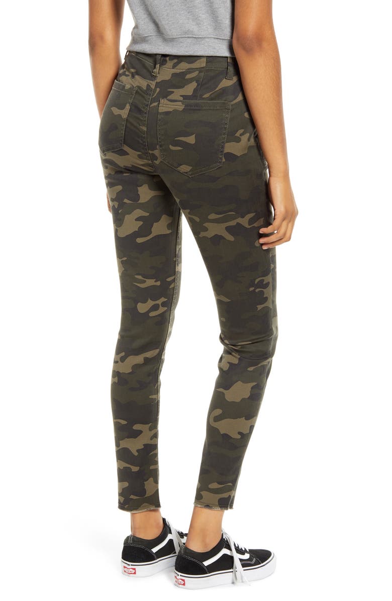 Love, Fire Camo Print Skinny Utility Pants, Alternate, color, 