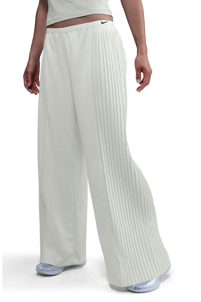 Pleated Wide Leg Pants, Main, color, SAIL/ BLACK