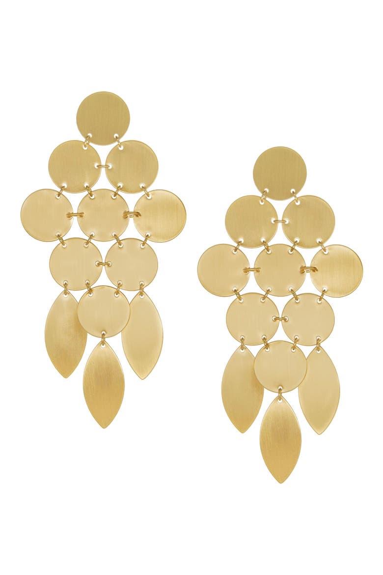Camilla Statement Drop Earrings, Main, color, GOLD