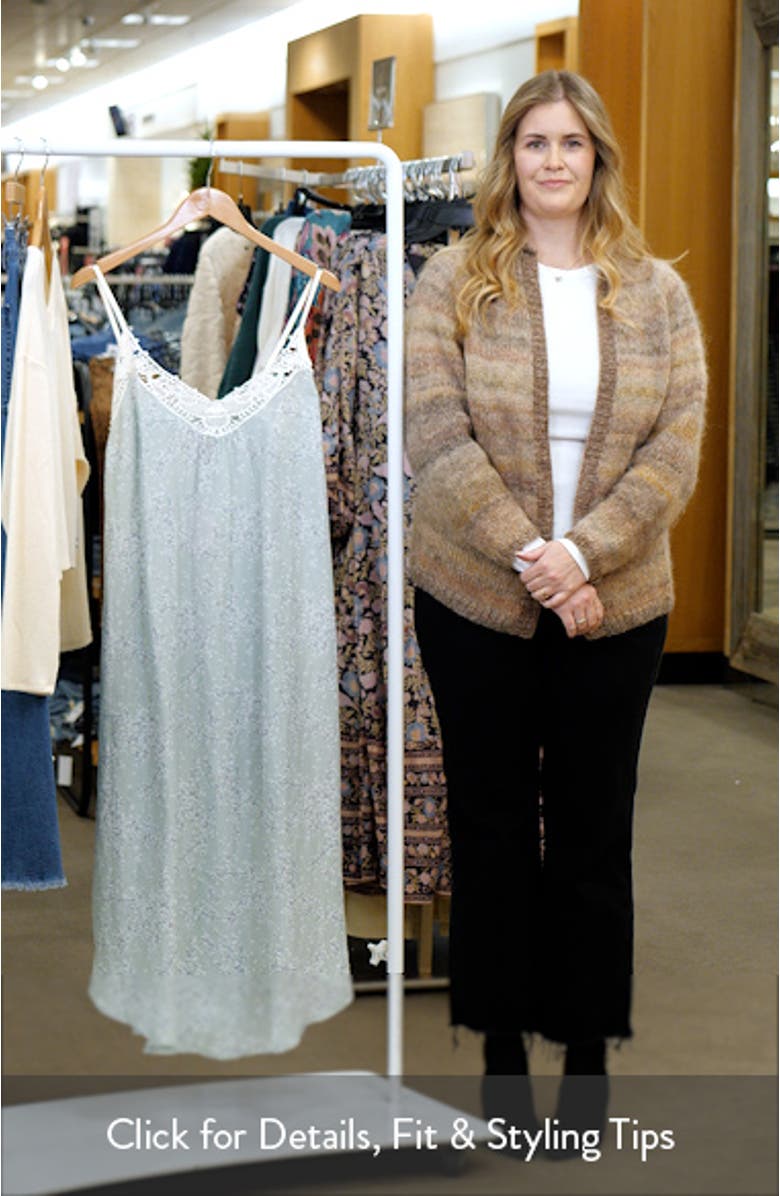 Cheri Blossom Lace Trim Cotton & Silk Nightgown, sales video thumbnail