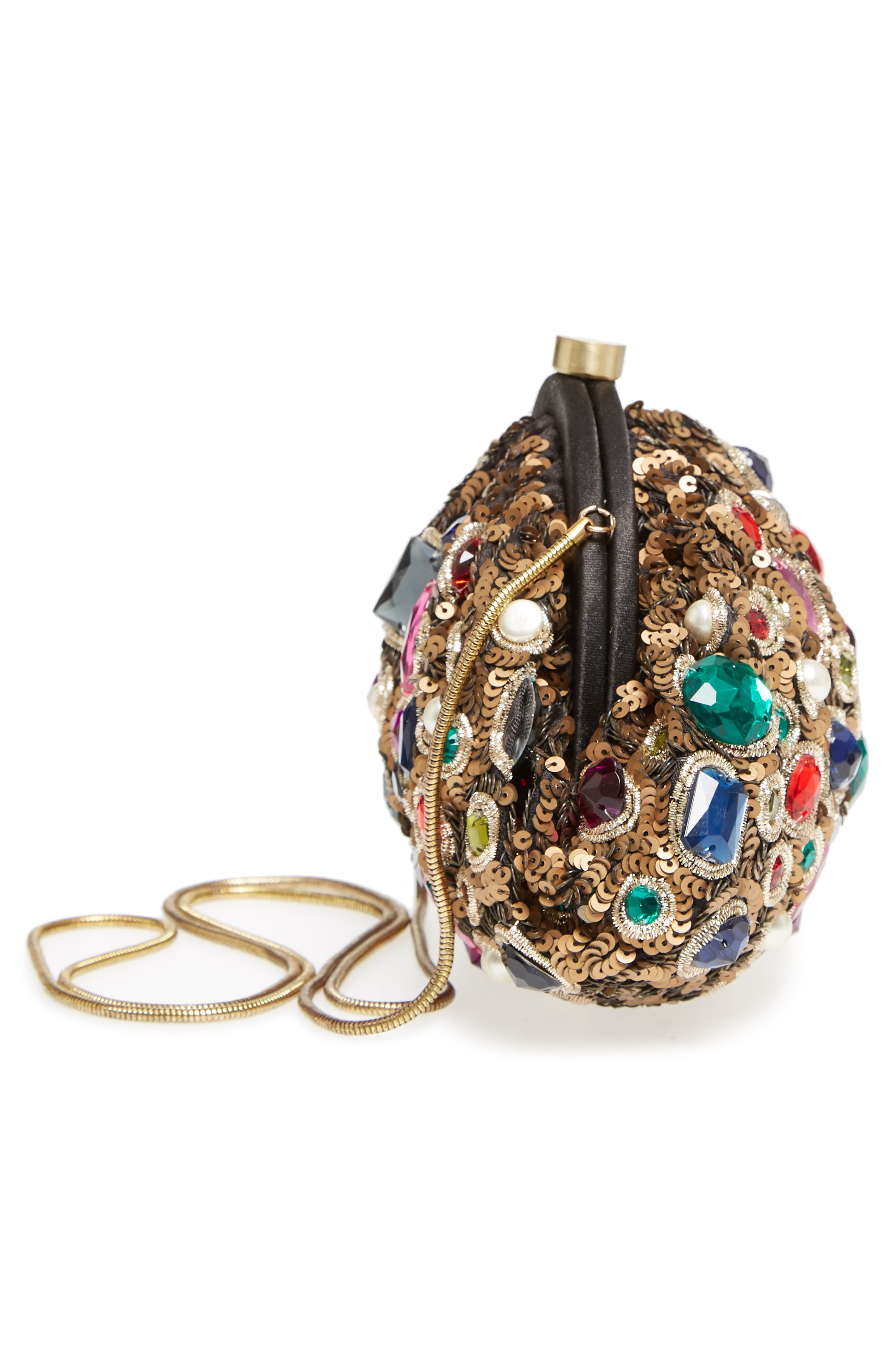 Steve Madden Jewel Frame Pouch, Alternate, color, 