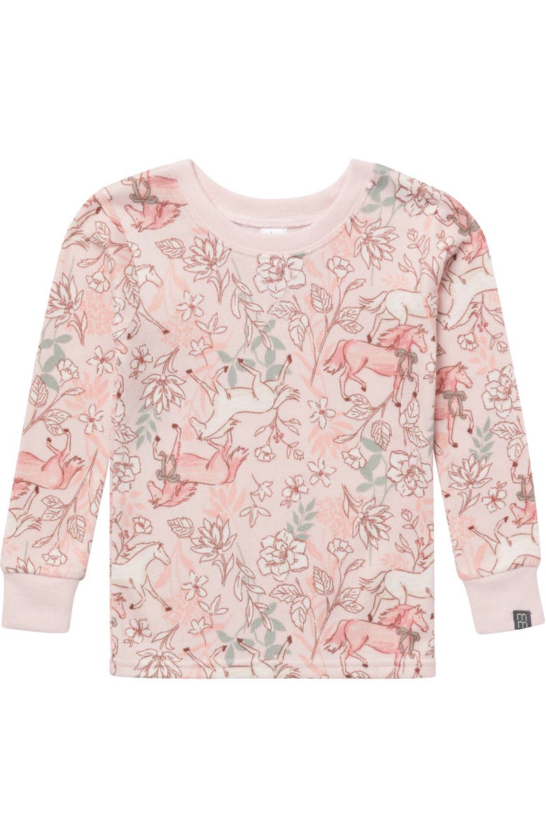 Modern Moments<sup>™</sup> by Gerber Hacci Sung Fit Footless Pajama Set, Alternate, color, Pink