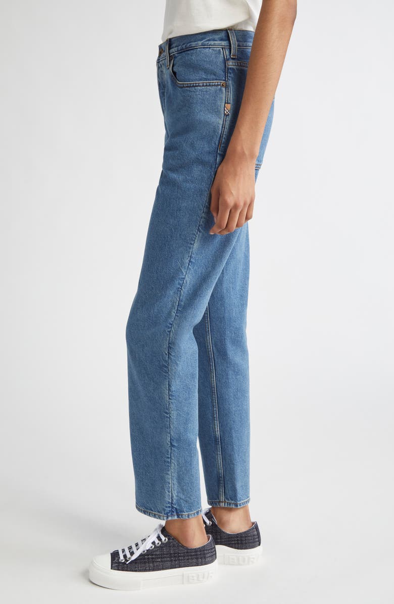 Burberry Baby Bootcut Jeans, Alternate, color, Mid Blue