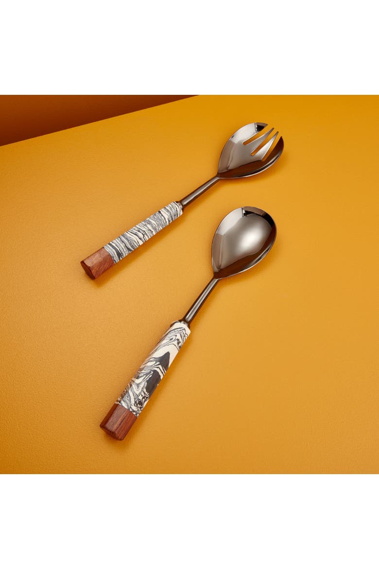 Zebra Serving Set, Alternate, color, Black