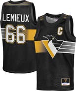 Mitchell & Ness Youth Mitchell & Ness Mario Lemieux Black Pittsburgh Penguins Maxxed Out Fashion Basketball Jersey